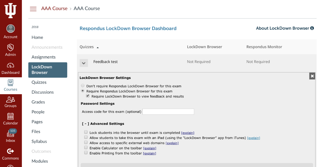 respondus lockdown browser camera flashes